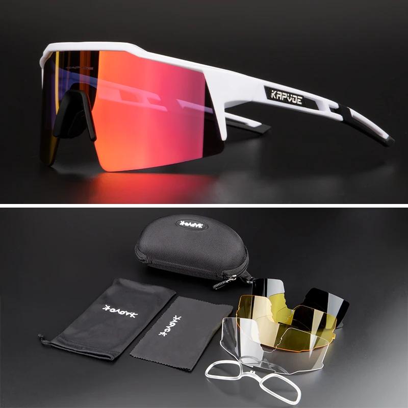 

Men Women Polarized 4 Lens Sunglasses Cycling Bike Glasses Bicycle MTB Goggle Outdoor Sport Eyewear Anti-Glare Uv400 Equipment Model 1-4 Lens