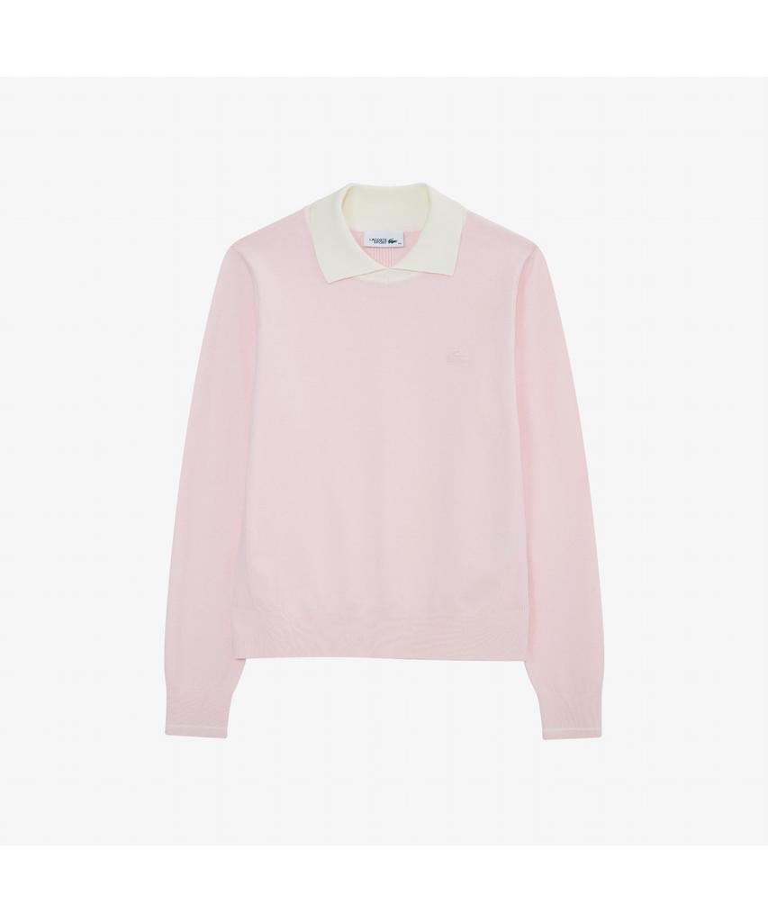 LACOSTE Women'S Contrast Collar Sweater Af814E-55N Ady