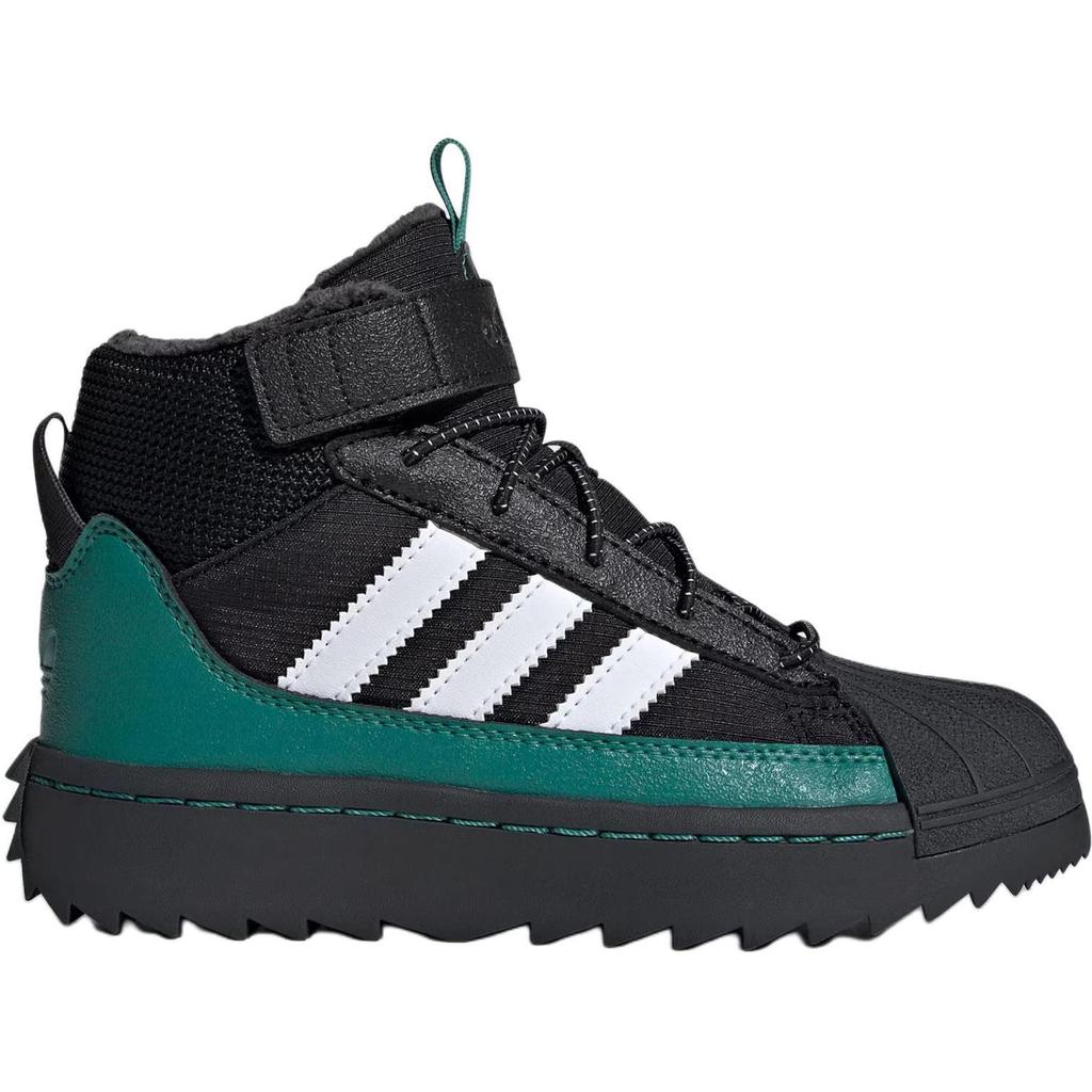 Adidas Originals SUPERSTAR Abrasion Resistant High top Kids' Outdoor Shoes Black Kids' ID1015