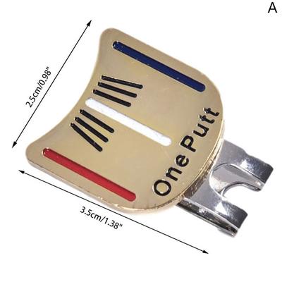 One Putt Design Značka na golfový míček Plus Magnetický Klip na Golfovou Čepici Golfový Marker Dropshipping
