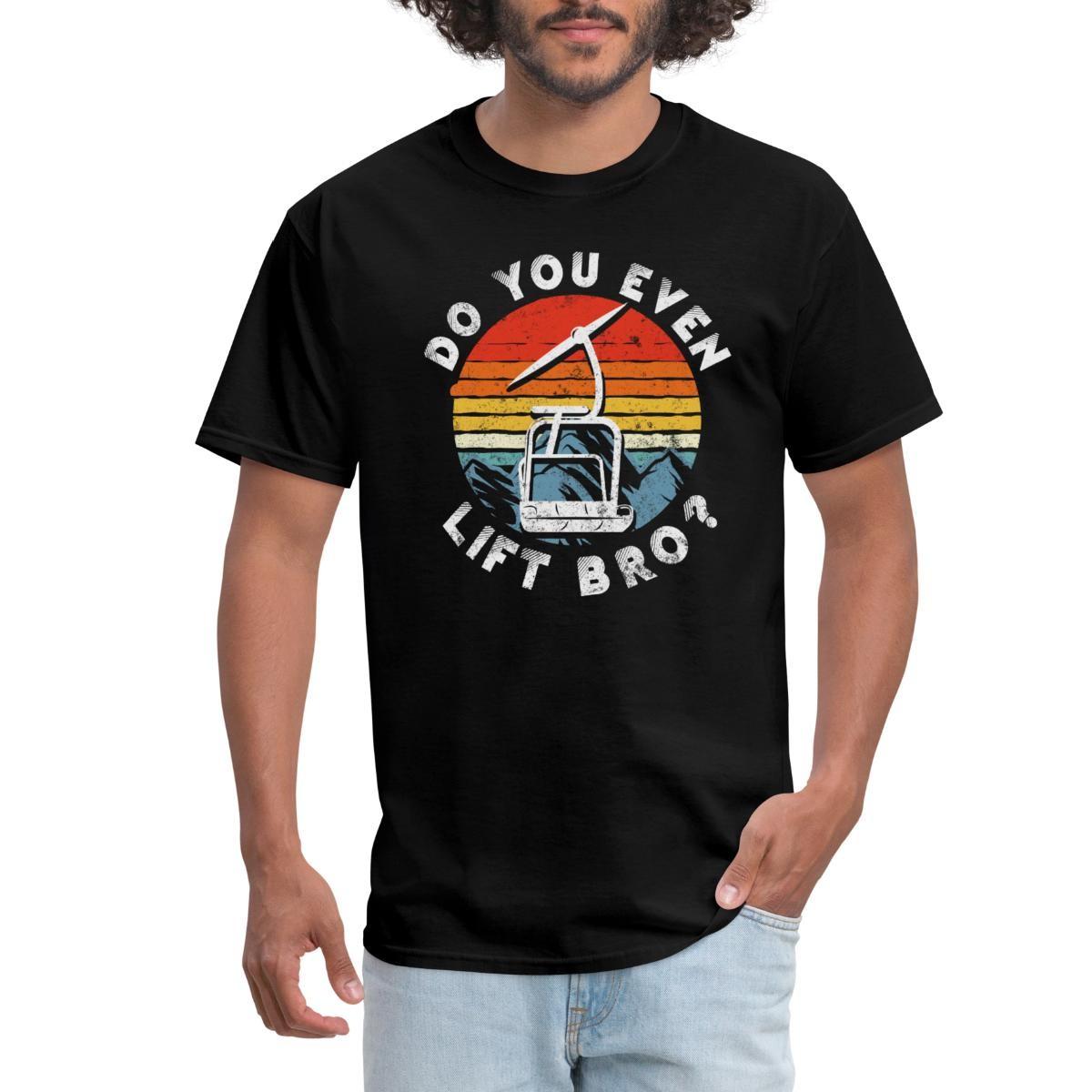 Retro Vintage Snow Ski Do You Even Lift Bro Men s T-Shirt S