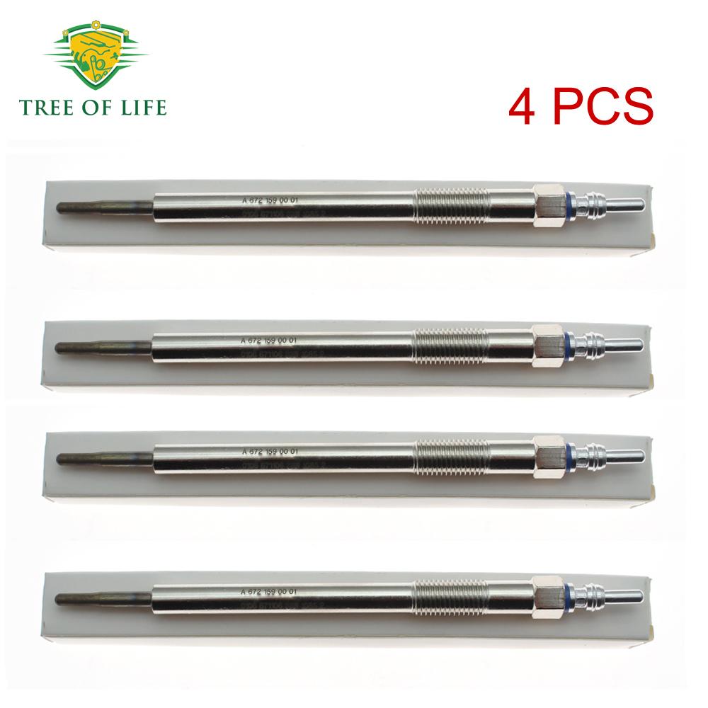 1/2/4/8X New Glow Plug A6721590001 6721590001 For Ssangyong Rodius II Korando C New Actyon D22F 2.2 2015+