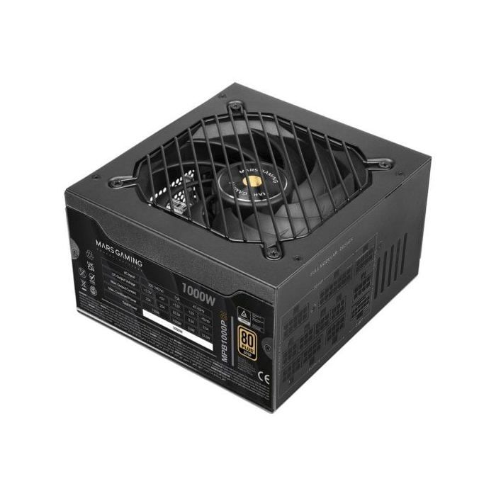 Mars Gaming Mpb1000sim Fuente Alimentación Modular Atx 3.1 1000w 80 Plus Gold Negro