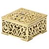 12pcs Square Hollow Plastic Gift Box Candy Boxes Wedding Birthday Party DecorationGold