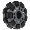 100mm Durable Nylon Rubber Bearing Rollers Omni Wheels for Robot Race Wheel 14041