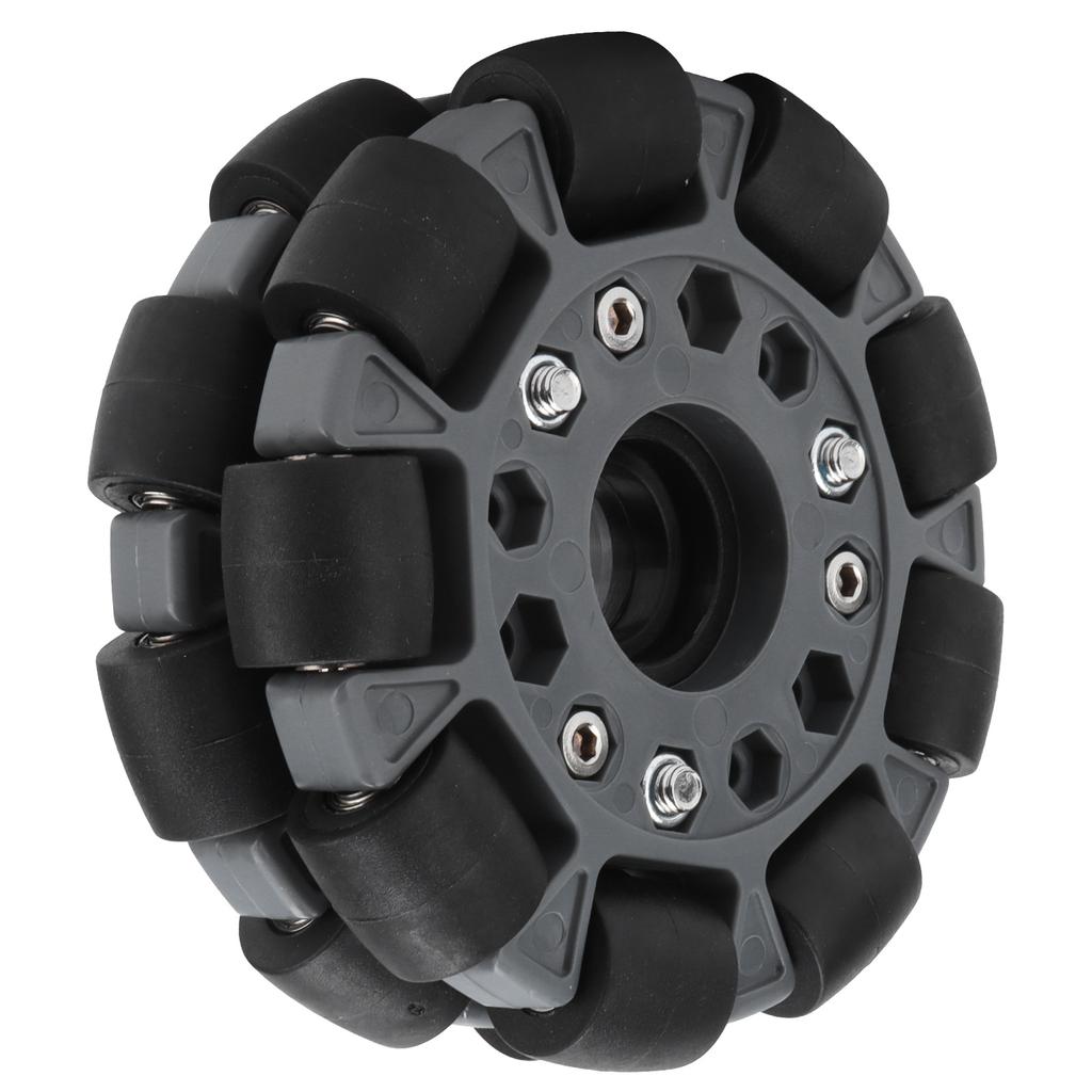 100mm Durable Nylon Rubber Bearing Rollers Omni Wheels for Robot Race Wheel 14041