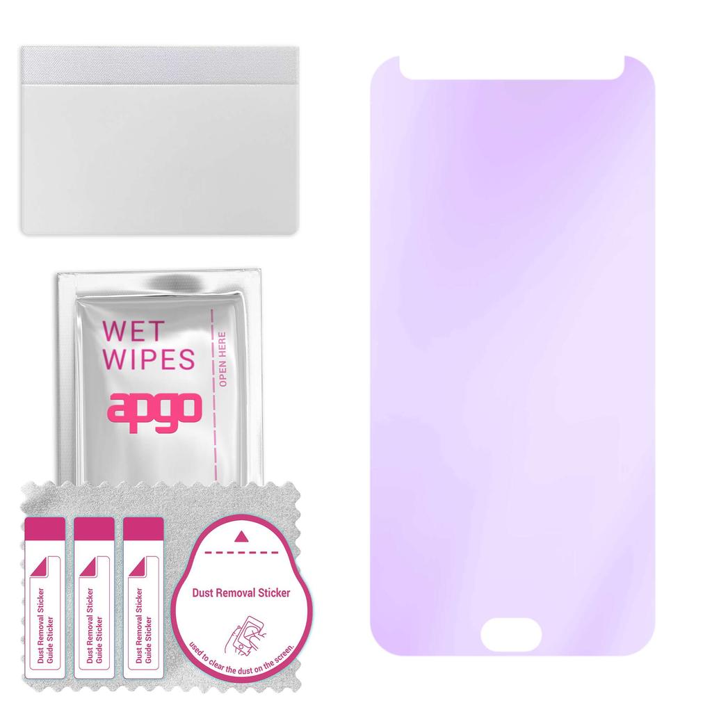 apgo Anti-Blue 9H Hybridní ochranné sklo kompatibilní s Motorola Moto Z3, flexibilní nano sklo, skvělá náhrada za tvrzené sklo, odolné proti poškrábání