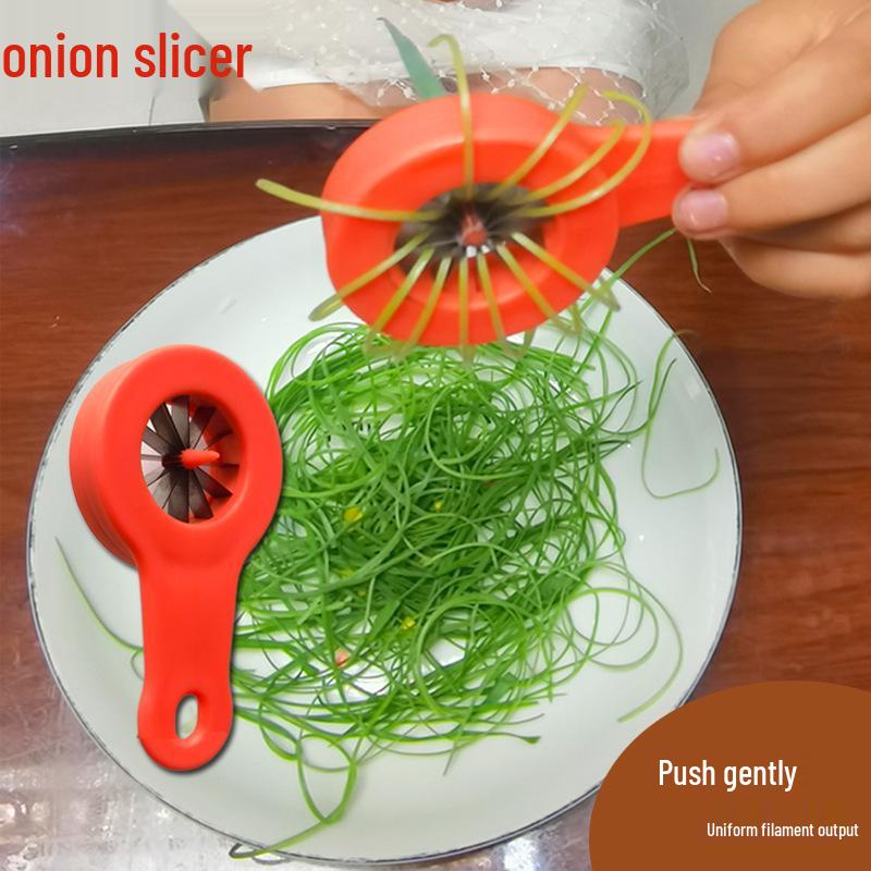 

Junqi Scallion Shredder & Flower Tool - New Model for Green & Large Onions