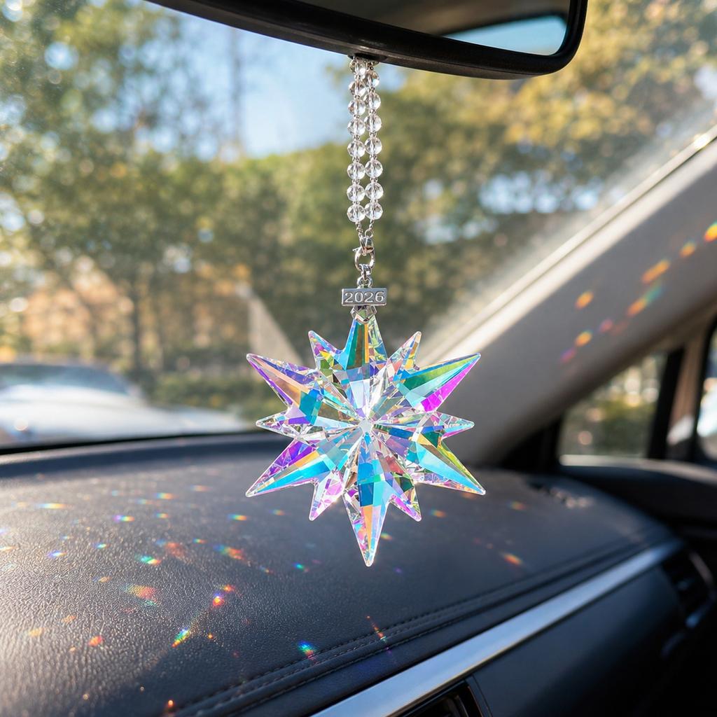 Creative Snowflake Car Hanging Ornament, Stylish Interior Decoration