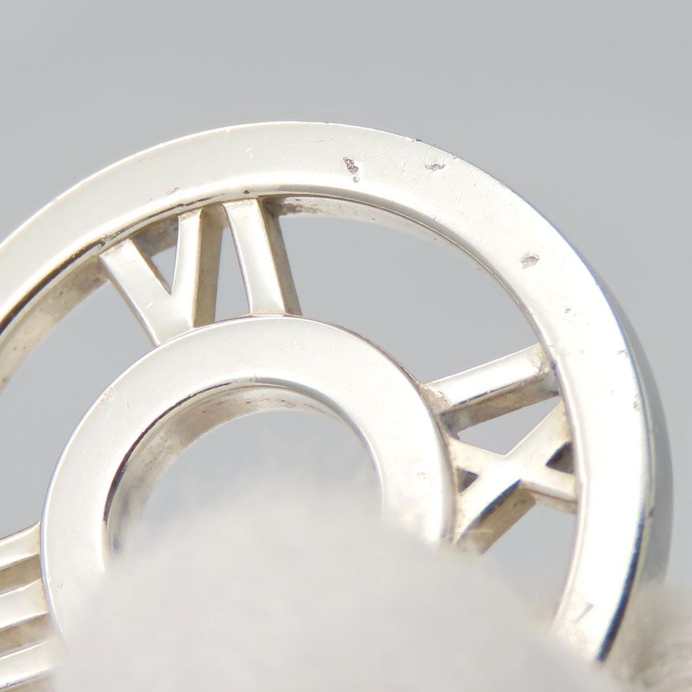 Used TIFFANY&Co. Necklace Atlas Open Medallion Silver925 3.8g Silver Accessories