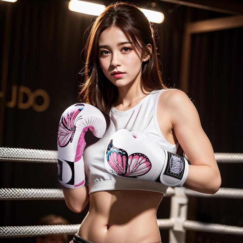 Růžové boxerské rukavice Pink Buttefly 6-12 oz pro děti, ženy, rukavice na trénink kickboxu, Pro trénink, Sparring, Muay Thai, MMA, rukavice na těžký pytel
