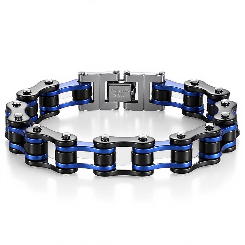 Men's Trendy Rock Personality Titanium Bicycle Bracelet