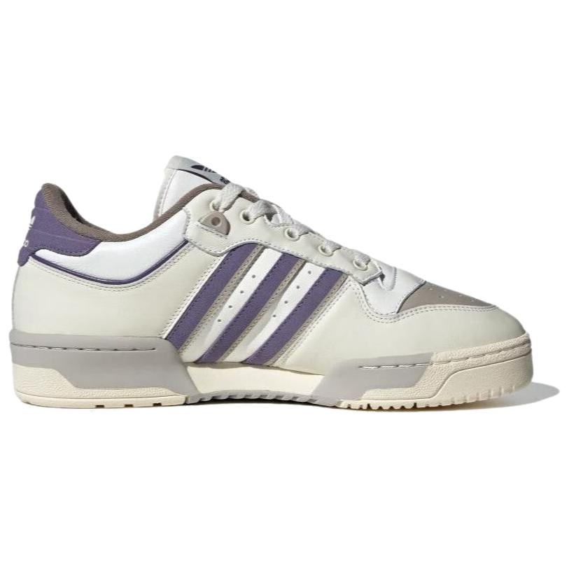 Adidas Originals Rivalry Versatile Comfortable Low-Top Sneakers Unisex Sneakers White Purple ID1003