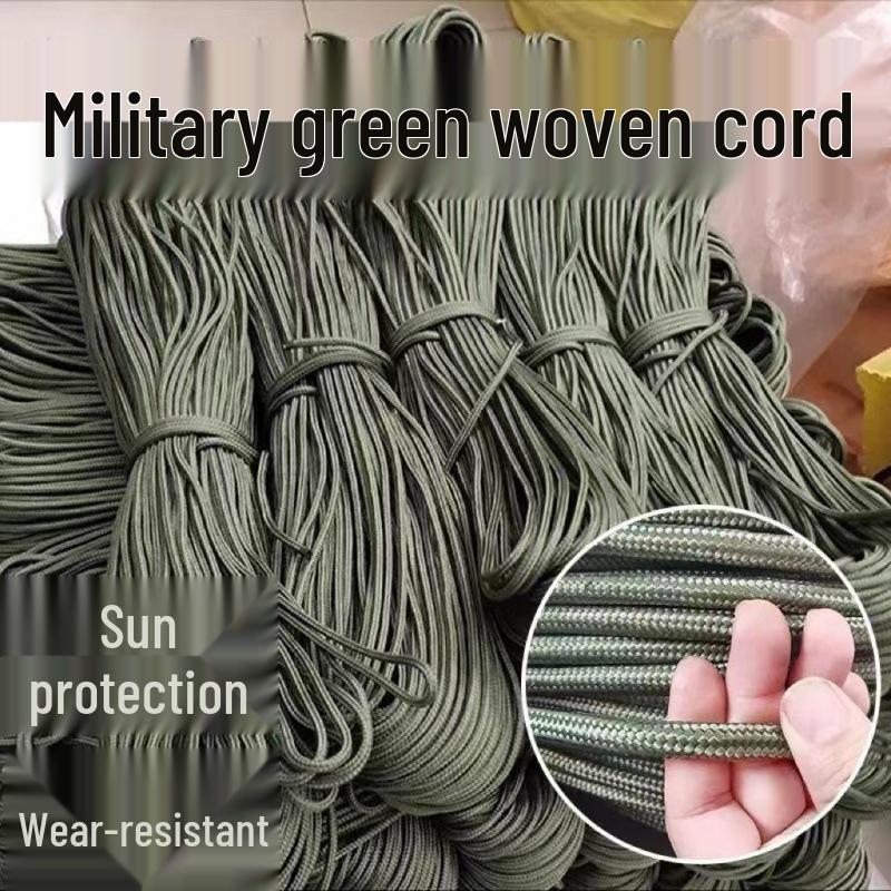 Strapazierfähiges militärgrünes Nylon-Polyester-Seil für den Außenbereich