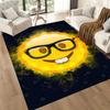 Covorașele pătrate cu fața emoji Cool Fire sunt o alegere excelentă pentru sufragerii, dormitoare, decorarea casei și ca cadouri.