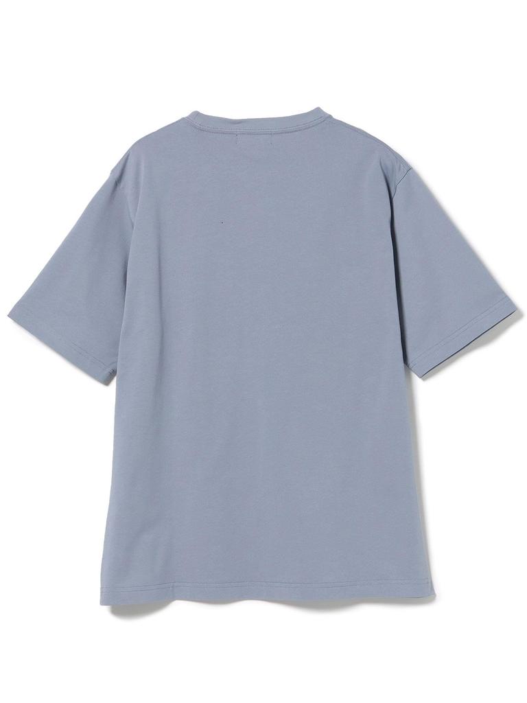 Beams Heart Men's Short Sleeve Logo Pocket T-Shirt, Smoke Blue, Size L