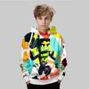 Fashion Printed Cartoon Sweatshirt Casual Simple Top Loose Hoodies Sweatshirts Boys