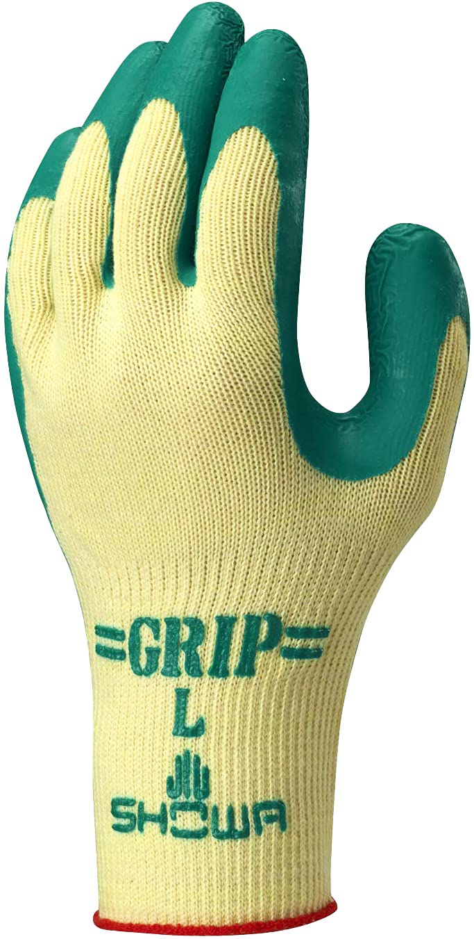 Showa Gloves 310 Grip Size 5 Pairs [5-Pack] No. (Soft Type) Green, S, зелёный