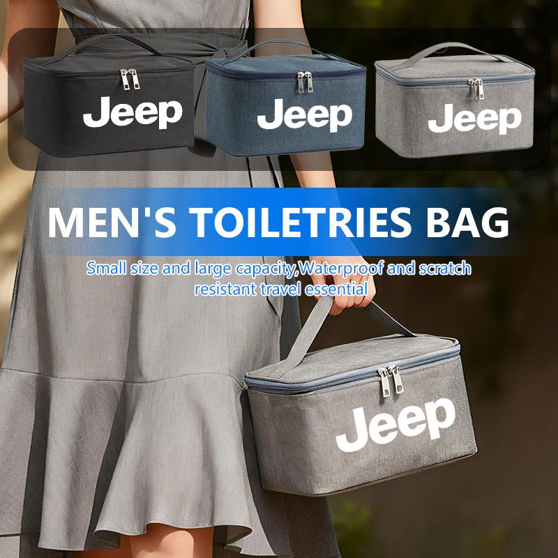 For Jeep Car Travel Portable Cosmetic Toiletries Bath Storage Bag Cherokee Wrangler JK Gladiator Compass Renegade Patriot AKL1