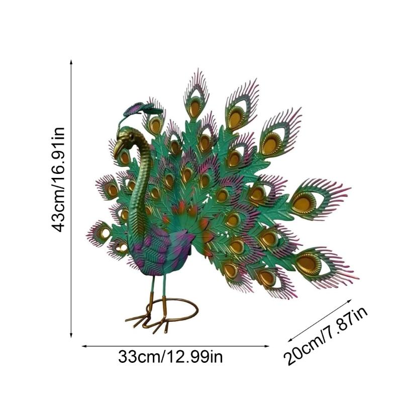 Pfauen Statue mit Schöne Schwanz Pfauen Garten Dekore Outdoor Garten Dropshipping