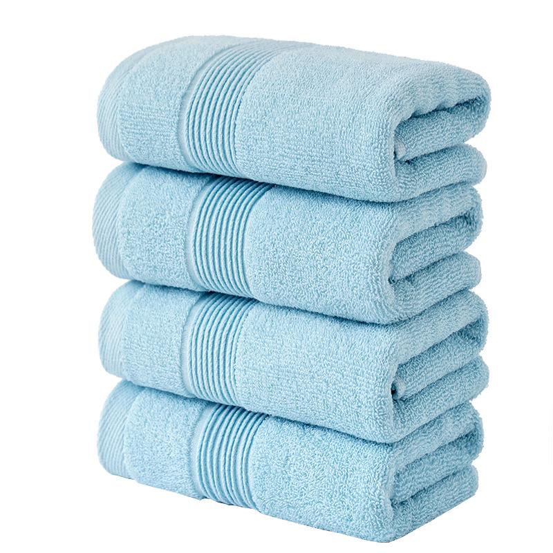 Gaoyang Towel Full Cotton Adult Pure Cotton Plush Water Moisture-wicking Cotton 2-pack Plain Face Towel Durable