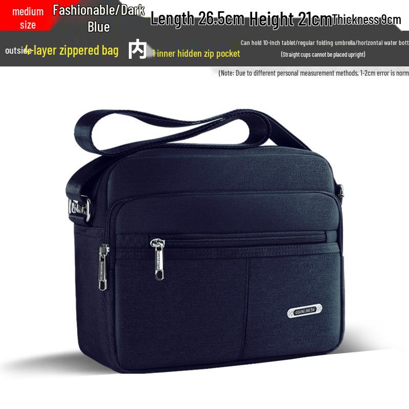 Trendy Men's Waterproof Oxford Crossbody Shoulder Bag