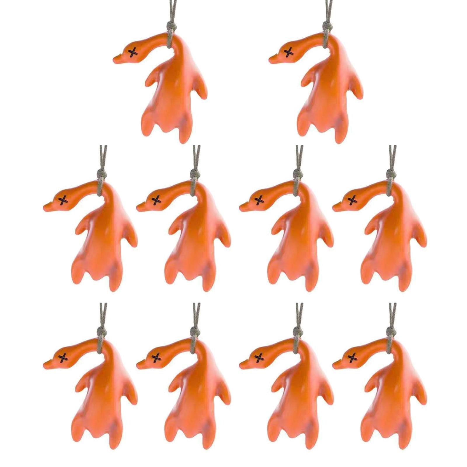 

10Pcs Sunlight Color Changing Roast Duck Ornaments Creative Car Mirror Hanging Decoration for Indoor and Outdoor Use