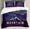 Copripiumino Avventura Copripiumino Leggero con 2 Federe Ispirazione Avventura Montagna Oceano Set Biancheria da Letto Senza Piumino