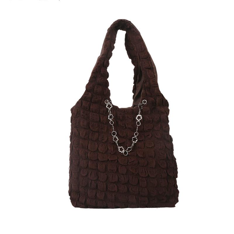 

Foreign gas cloud bubble 2024 spring new Korean version fashion shoulder armpit bag casual simple student handbag