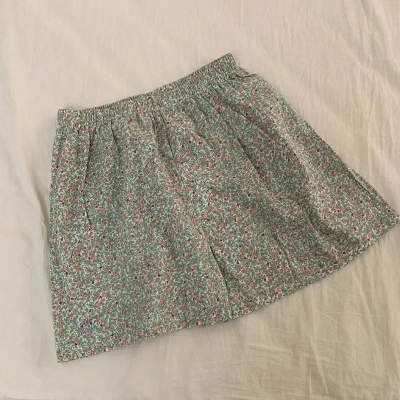Floral Elastic Waist Pajama Vest With Padded Chest Pajama Pants Home Pants Summer Set For Women