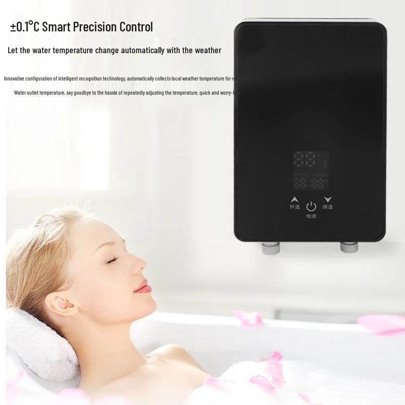 Energy-Efficient Instant Water Heater Shower for Safe, Constant Temperature in Small Spaces