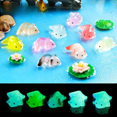 3Pcs Cute Night Light Axolotl Miniature Creative Decor Accessory for Office Desk Tiny Ornament for Micro Landscape Enthusiasts