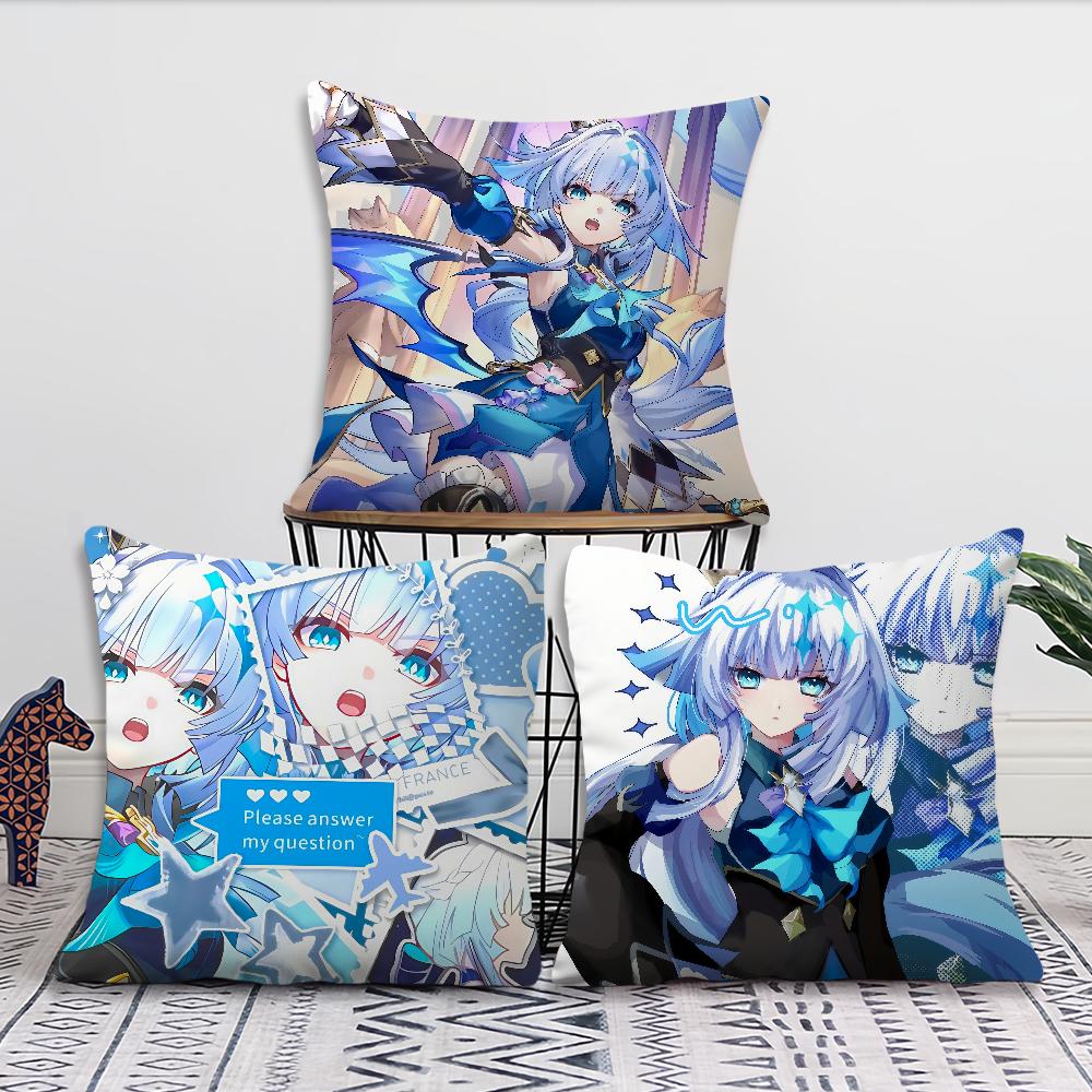 Honkai Star Rail Cerydra kuddfodral Bekvämt mjukt örngott för Soffa Vardagsrum Hemmakontor Dekor Skyddsfodral