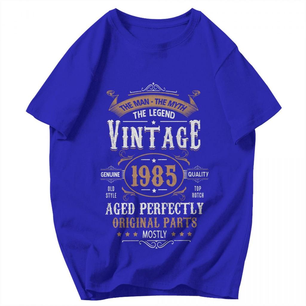 Men T Shirt 1985 40th Birthday Vintage Summer Y2K Graphic Tees Unisex Clothing T Shirts