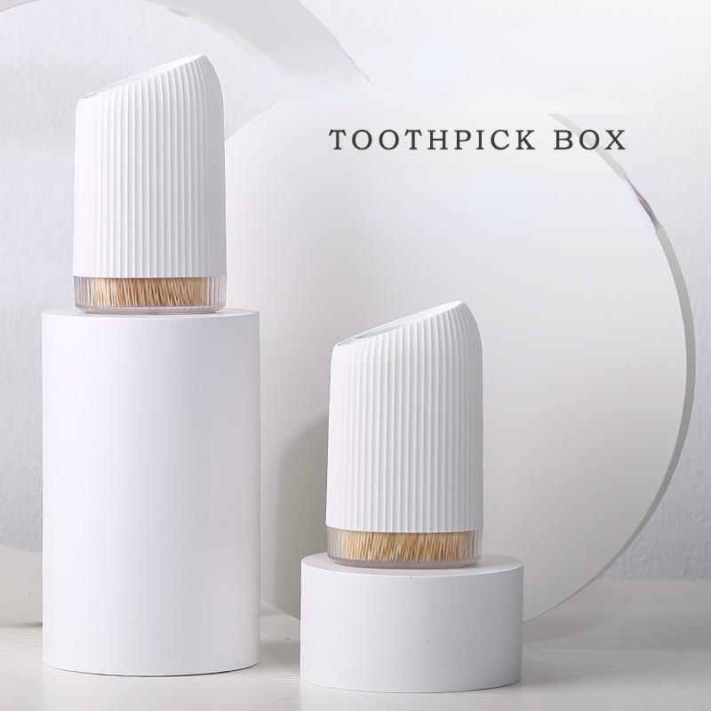 Toothpick Box Household Tooth Pick Holder Container Living Room Portable Storage Boxes Dispenser With About 280 Toothpicks