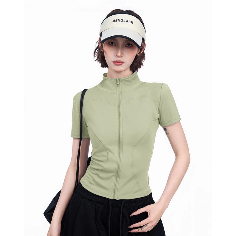 

Женский быстросохнущий серый топ для йоги: Футболка с коротким рукавом, полувысоким воротником, облегающего кроя, слим-фит, с эффектом похудения талии, с прямой линией плеча, летняя XL