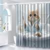 Cute Cat Bath Shower Curtain: Embrace the Fun Design, Soft Fabric, and Playful Vibes for Your Cozy Bathroom