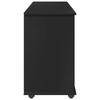 Mobile Cabinet in Black 100 x 39 x 65.5 cm Solid Pine Wood