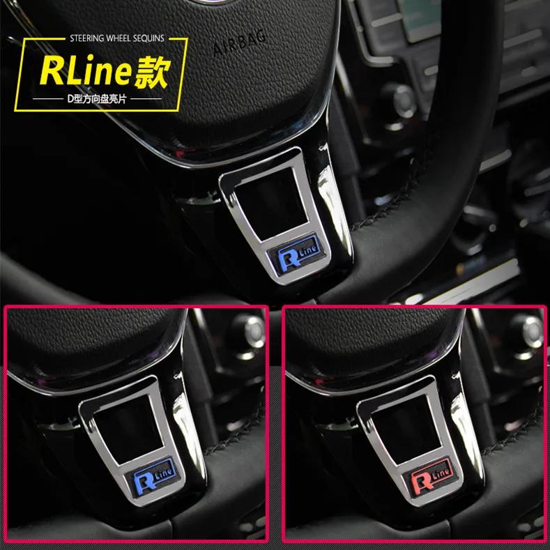 Pro VW Styling nového vozu Znak na volant z měkké smaltované nálepky pro Volkswagen golf 6 golf 7 POLO Tiguan PASSAT B7 TOURAN Scirocco Ac