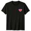 Union Jack Heart Flag UK Pride Mens T-Shirt Womens Tee Graphic Top