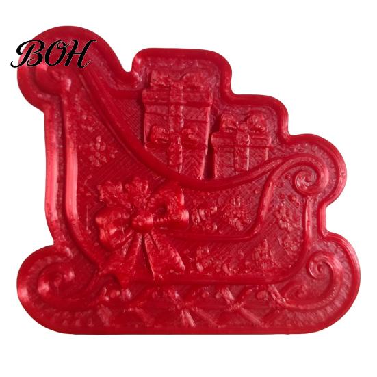 Festive Pattern Embosser Christmas Mini Pie Mold, Plastic Hand Press Pastry Durable Decorative Bakeware for Pastries Cookies And Fondant Maker Set