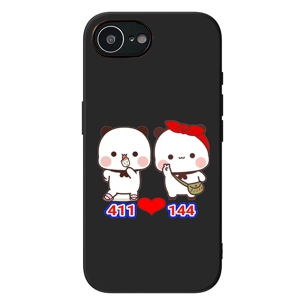 B-Bubus D-Dudus Cute Panda Bear Phone Case for Samsung Galaxy S22 S21 S20 FE Ultra Plus A35 A36 A37 A33 A34 A04 A71 Soft Cover
