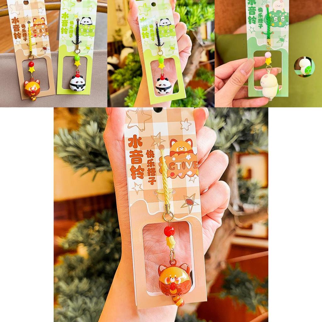 Creative Cartoon Animal Water Sound Bell Pendant For Mobile Accessories And Keys
