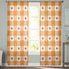 Herbst Ahornblatt Orange Gitter Tüll Vorhänge für Wohnzimmer Gardinen für Schlafzimmer Küche Fenster Vorhang