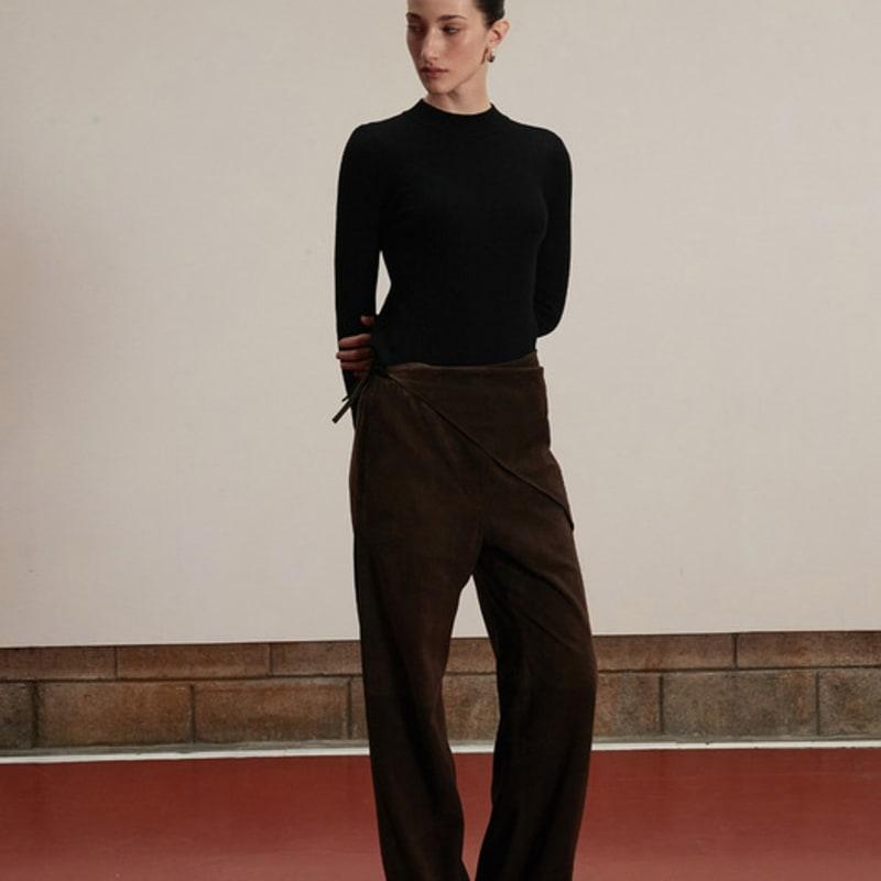 VERDEMAR Italian Suede Bandana_Deep Brown