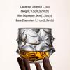 330mL Wave Cup Glass Wine Cup Thicken Juice Crystal Lead-free Whiskey Cocktail Glass Creativity Affordable Luxury Bar Gift