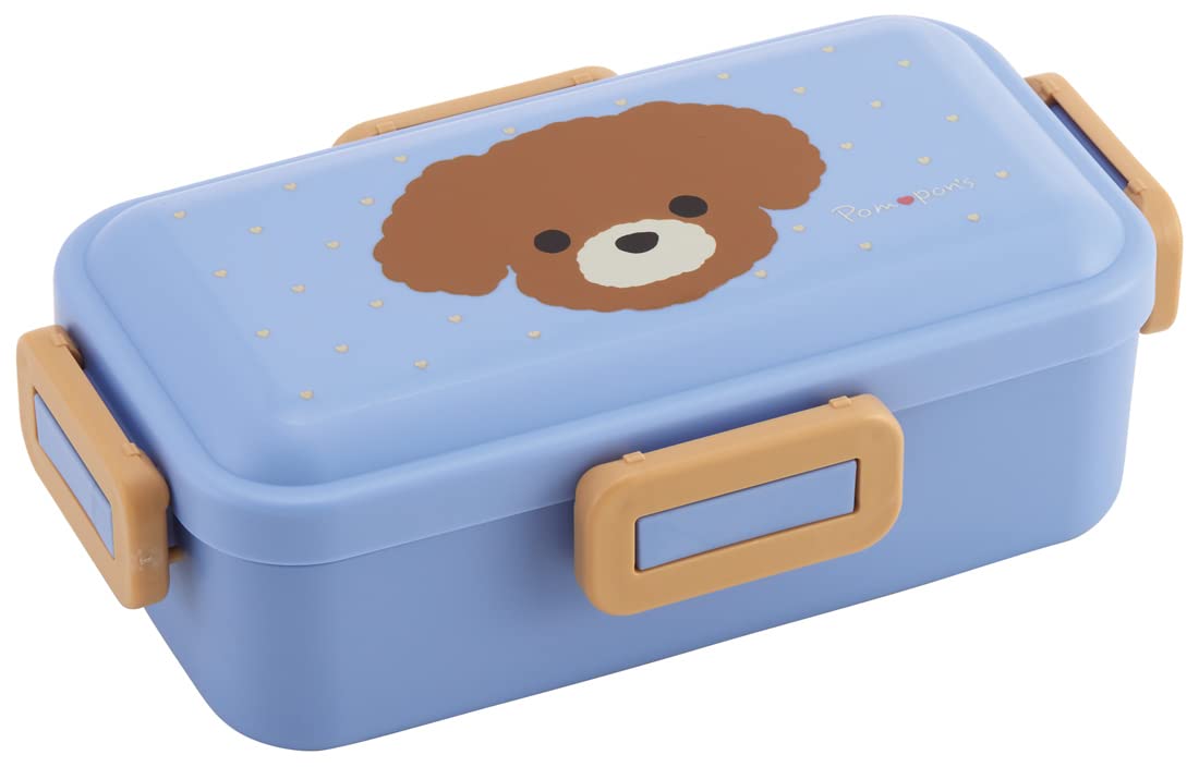 

Skater Dog Lunch Soft Made in Japan Pompon s Box, 530ml, Antibacterial, Filling, Dome-Shaped Lid, Women s, (PFLB6AG-A)