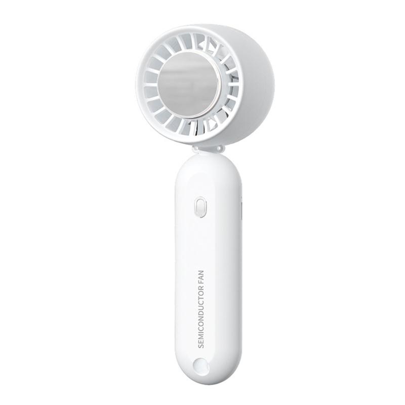 Plastic Mini Foldable Fan Rechargeable Bladeless Handheld Fan Cooling Electric Fan 3 Speed Adjustment for Outdoor Travel