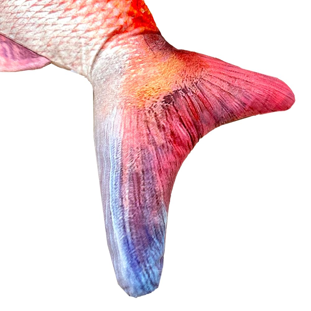 Red Sea Bream Plush Toy Cushion 80cm Jigging Figure Toy Fish Display Ultra-Realistic Life-Sized