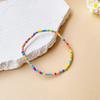 1PCS Women's Anklet: Colourful Fashion Girl Tiny Seed Bead Foot Bracelet In Yellow, Pink and Blue – Summer Bohemian Anklet Gift Jewellery